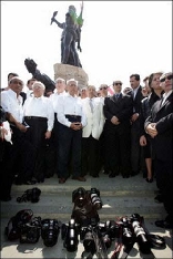 Samir Kassir Mourners Sit-in